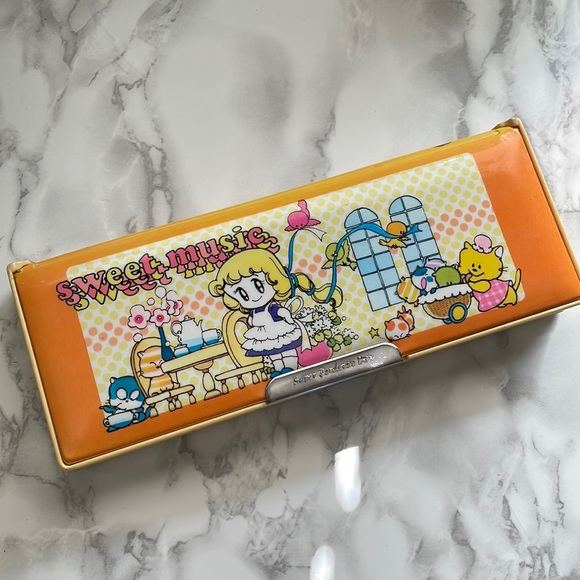 Vintage SWEET MUSIC retro pencil case MISAKO ICHIKAWA - JAPAN - Picture 2 of 12